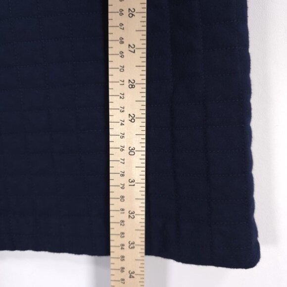 Theory Mini Dress “MIMI Q” Navy Quilted Stretch‎ Jersey Long Sleeve MEDIUM - Picture 6 of 9